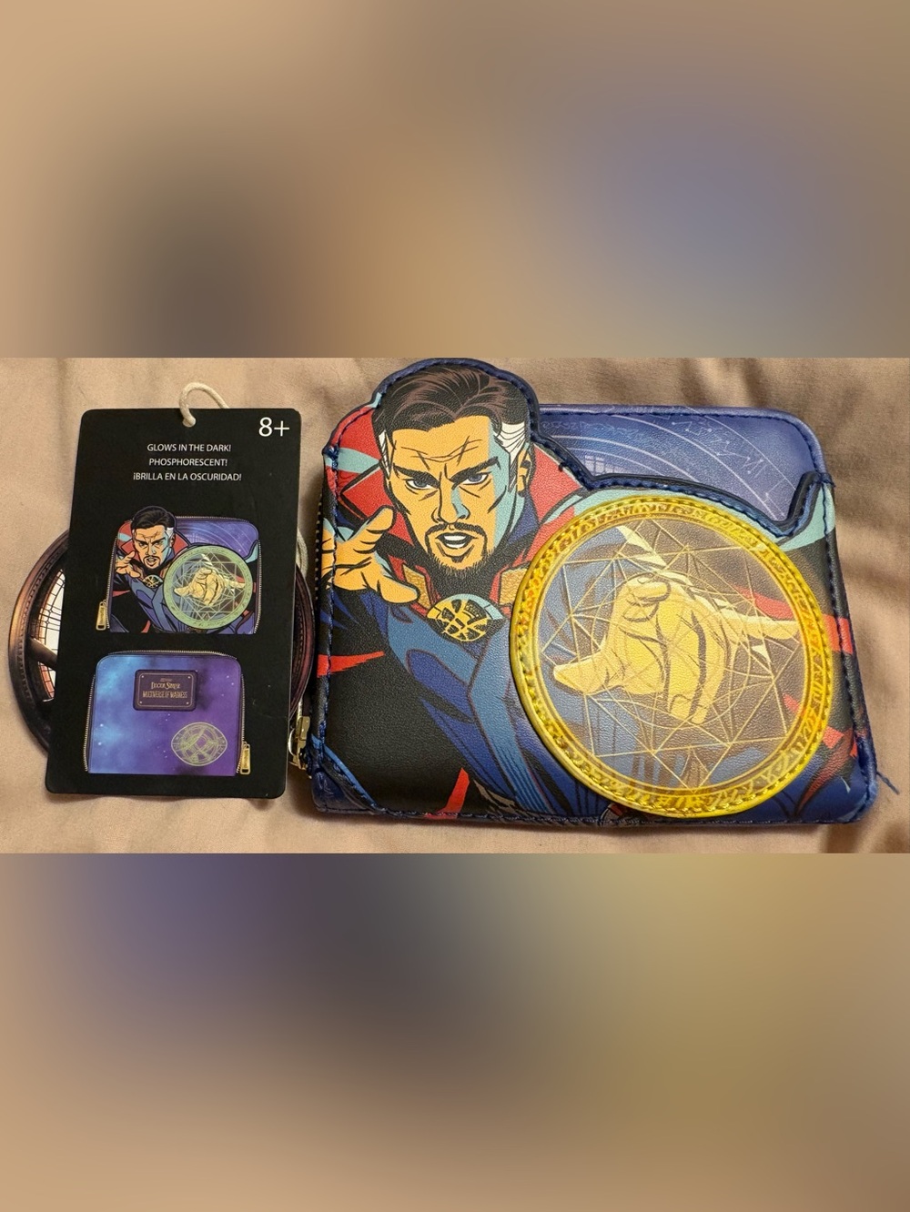 Loungefly Marvel Dr Strange Multiverse Madness Glow in Dark Wallet